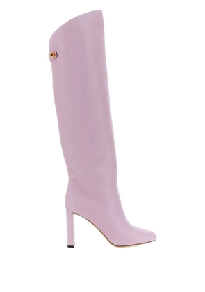 Maison Skorpios 90mm Adriana leather boots - Purple