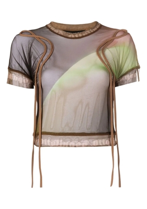 Ottolinger mesh T-shirt - Brown