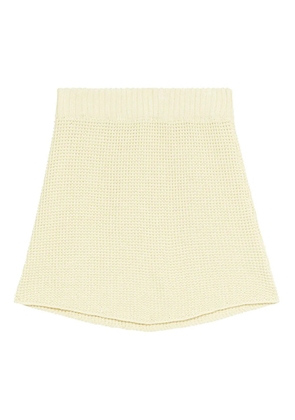 Rodebjer Prisca cotton knit mini skirt - Neutrals