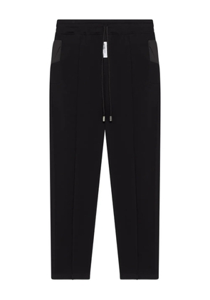 GCDS drawstring panelled pants - Black