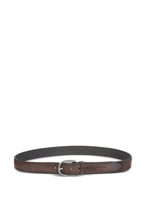Orciani textured-buckle belt - Brown