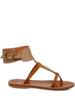 K. Jacques Caravelle leather sandals - Brown