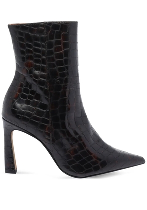 ANGEL ALARCON 95mm pointed-toe boots - Brown