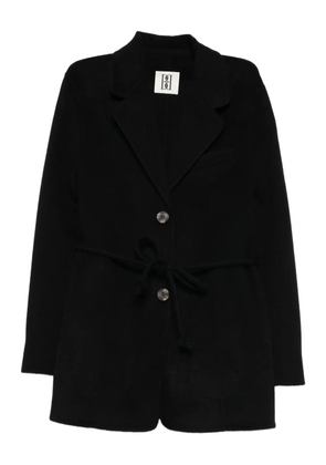 By Malene Birger tie-waist buttoned blazer - Black
