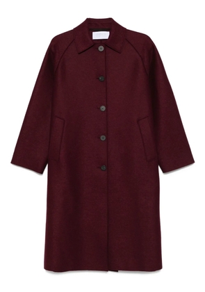Harris Wharf London virgin-wool single-breasted coat - Red