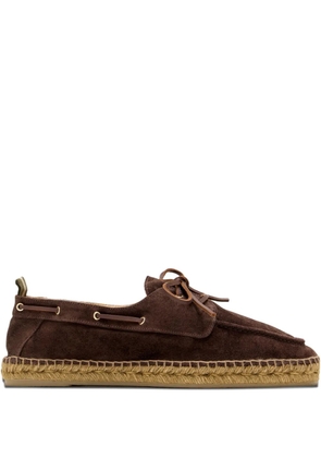 Castañer suede lace-up espadrilles - Brown