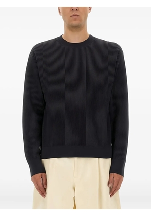 Studio Nicholson ribbed crewneck sweater - Blue