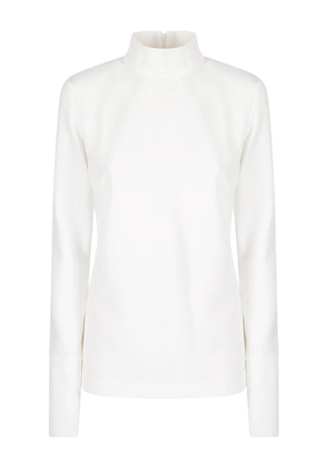 THELATEST high-neck long-sleeved blouse - White