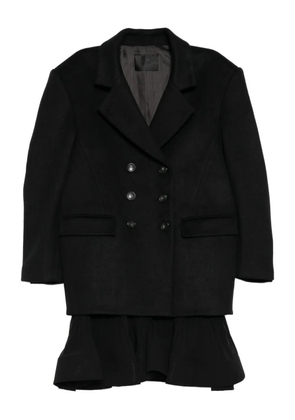 YCH double-breasted coat - Black