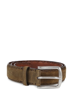 Reptile's House suede leather belt - Green