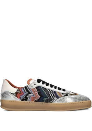 Missoni Raschel flower sneakers - Silver