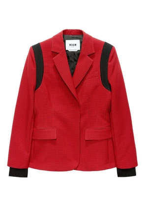 MSGM panelled blazer - Red