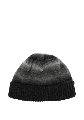 We11done gradient boucle knit beanie - Grey