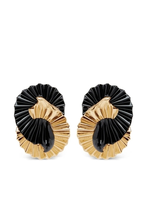 Nina Ricci Fluid Wings pleated earrings - Gold