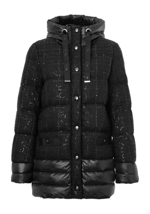 WEILL PARIS tweed down jacket - Black