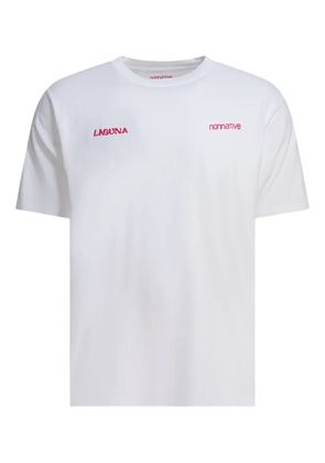 nonnative printed cotton T-shirt - White