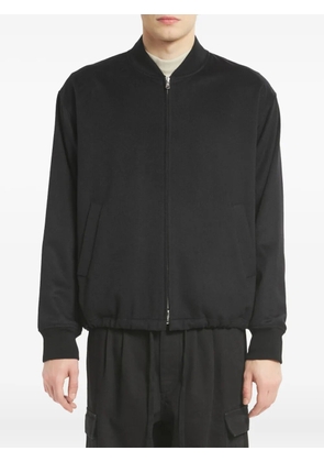 Barena wool zip-front bomber jacket - Black