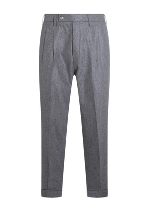 GTA Pantalone pleated wool trousers - Grey