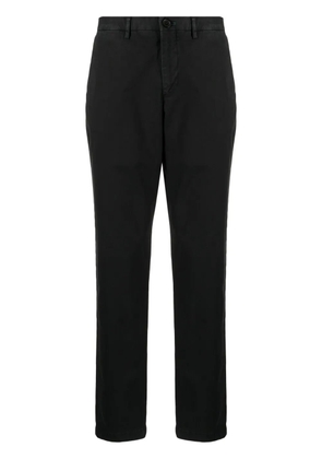 PS Paul Smith zebra-embroidered twill straight-leg trousers - Black