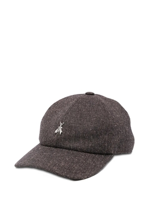 Patrizia Pepe bee-appliqué cap - Brown