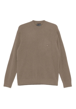 Emporio Armani ribbed sweater - Brown