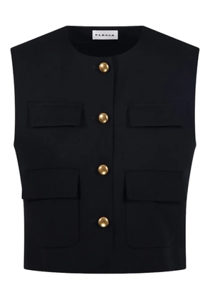 P.A.R.O.S.H. pocket-detail buttoned waistcoat - Black
