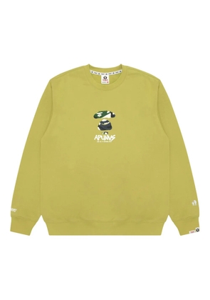 AAPE BY *A BATHING APE® camouflage-print crew-neck sweatshirt - Green