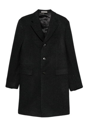 Corneliani checked button coat - Grey