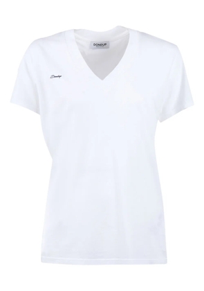 DONDUP V-neck embroidered T-shirt - 000