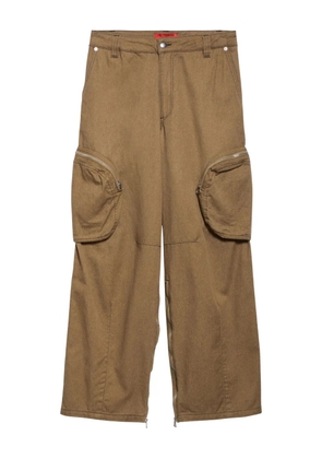 Eckhaus Latta zip-pocket cargo trousers - Neutrals