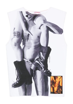 Charles Jeffrey Loverboy graphic-print tank top - White