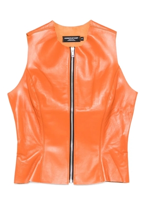 Cowboys of Habit zip texas vest - Orange