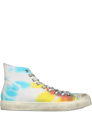 METAL GIENCHI x Jean Michel tie-dye high-top sneakers - White