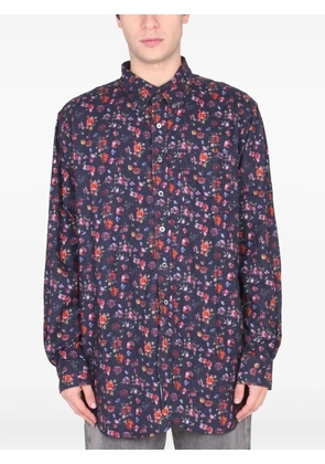Engineered Garments floral-print shirt - Blue