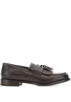 Doucal's Decò tassels leather loafers - Brown