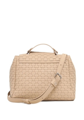 Orciani woven leather shoulder bag - Neutrals