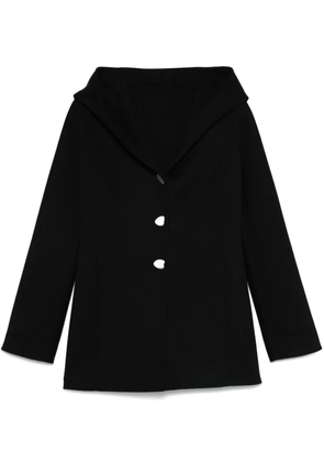 Ferragamo hooded wool peacoat - Black