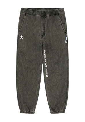 AAPE BY *A BATHING APE® ape now logo-appliqué regular jeans - Grey