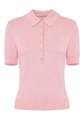 Carolina Herrera knitted polo shirt - Pink
