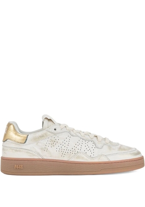 P448 Vert perforated sneakers - White