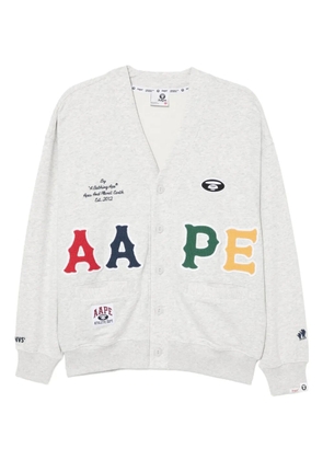 AAPE BY *A BATHING APE® logo-appliqué sweatshirt - Grey