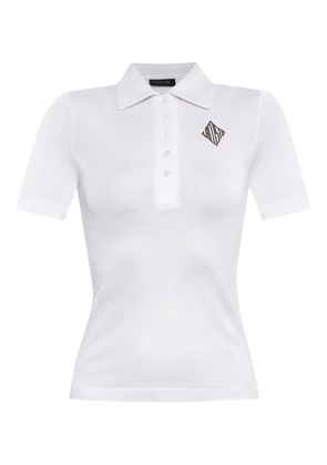 Lacoste logo-patch polo top - White