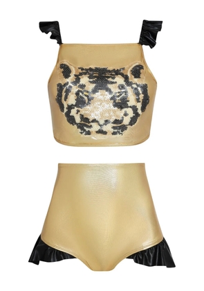 Brigitte Carnaval/Festival bikini set - Gold