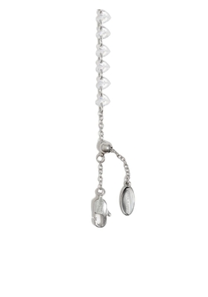Bimba y Lola crystal-heart bracelet - Silver