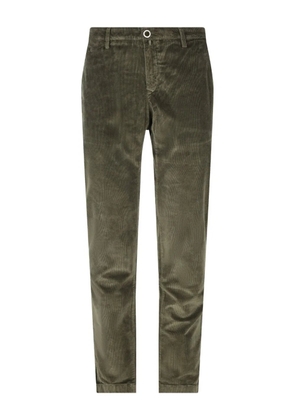 Jacob Cohën ribbed trim cotton trousers - Green