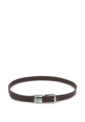 Orciani leather ring belt - Brown