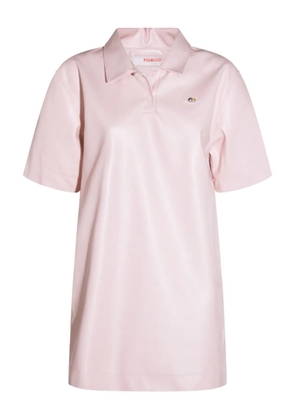 Fiorucci angel-embellished polo dress - Pink