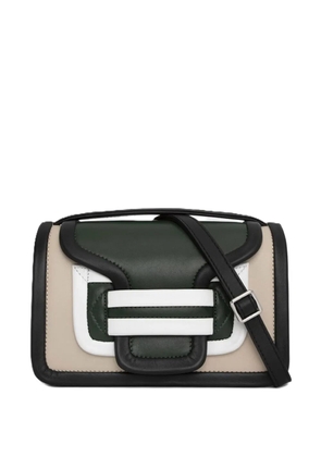 Pierre Hardy Alpha panelled shoulder bag - Neutrals