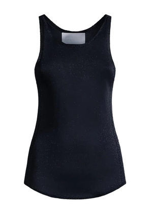 Circus Hotel lurex-detail tank top - Black