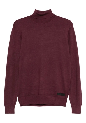 John Richmond roll-neck sweater - Red